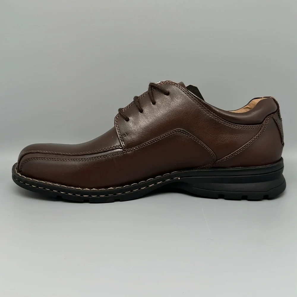 Dockers Trustee Dark Leather Oxford Dress Shoes Men's Sz‎ 10.5 New!